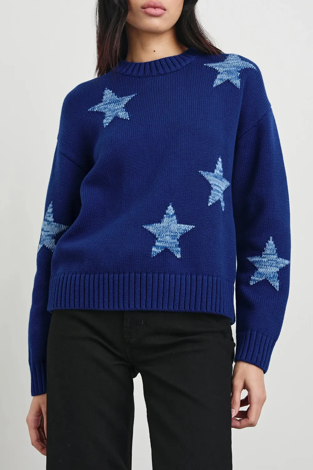 Cute Floral Embroidery Women's Loose Sweater