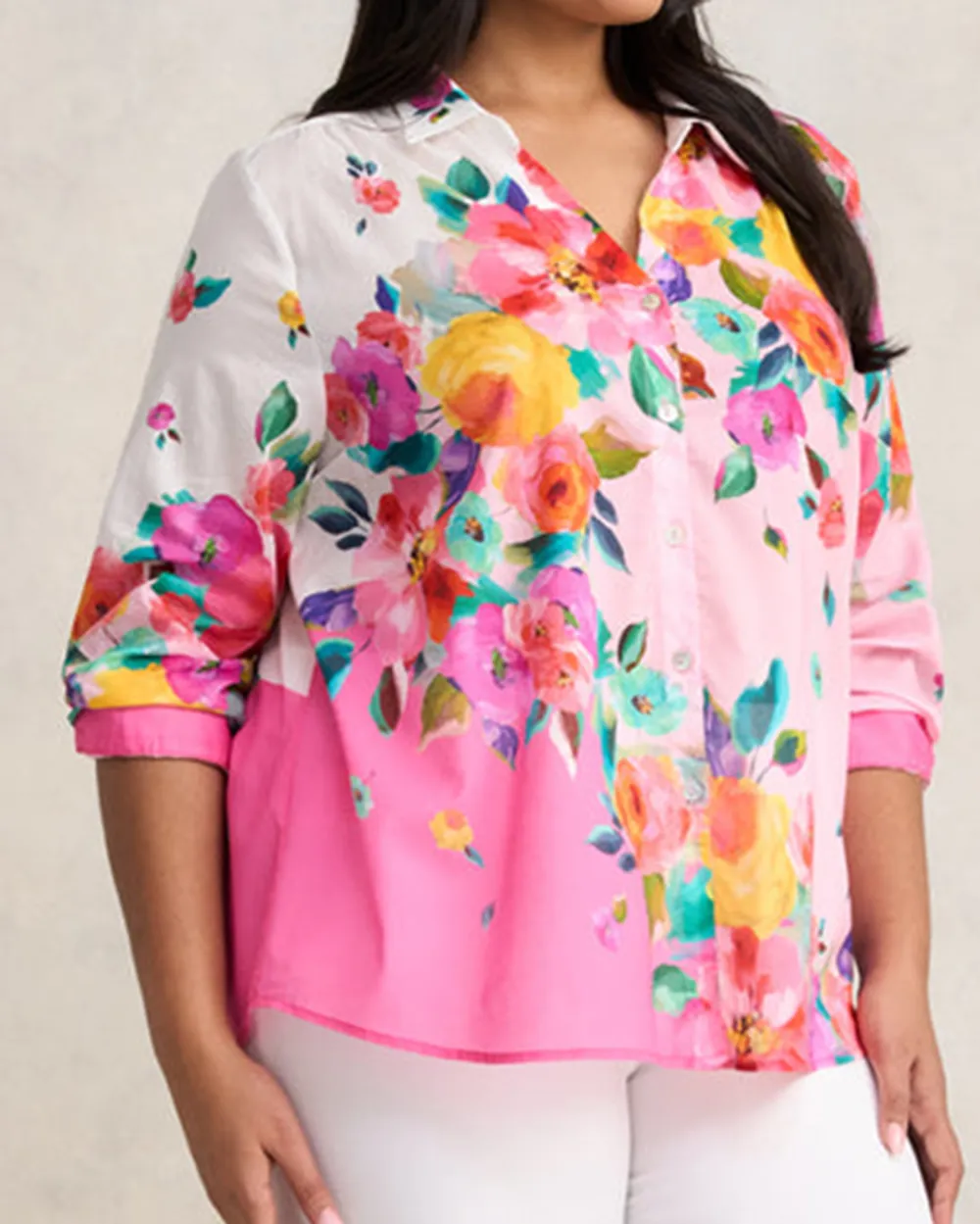 Border Cotton Shirt
