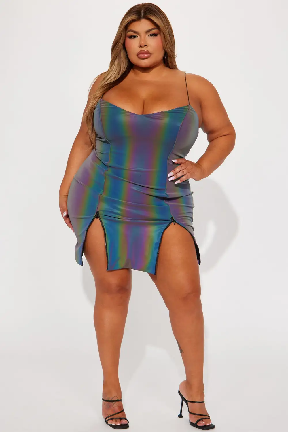 Shai Reflective Mini Dress - Multi Color