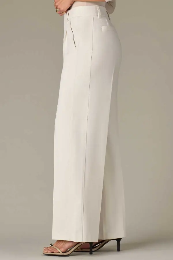 Petite Extended Tab Side Panel Tailored Trousers