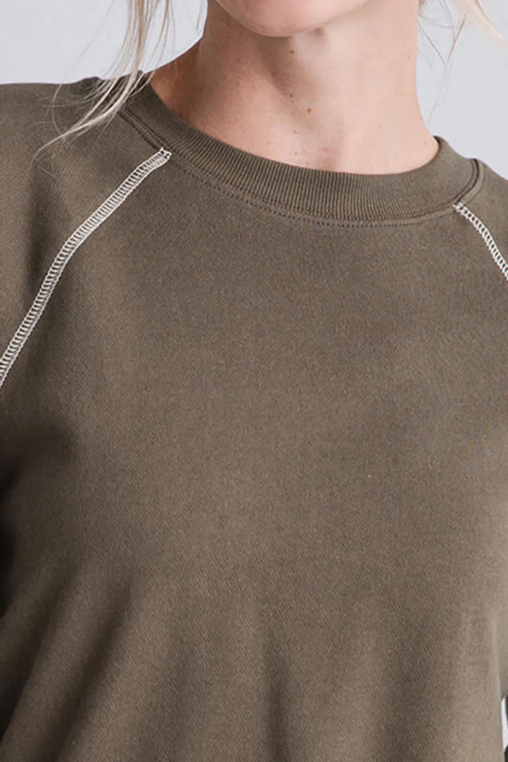 Z Supply Saldana French Terry Sweatshirt - classic heather grey