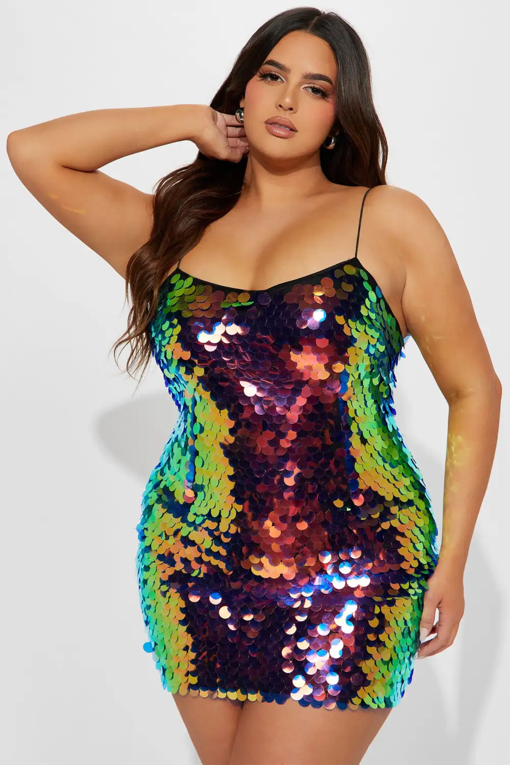 Halle Sequin Mini Dress - Multi Color