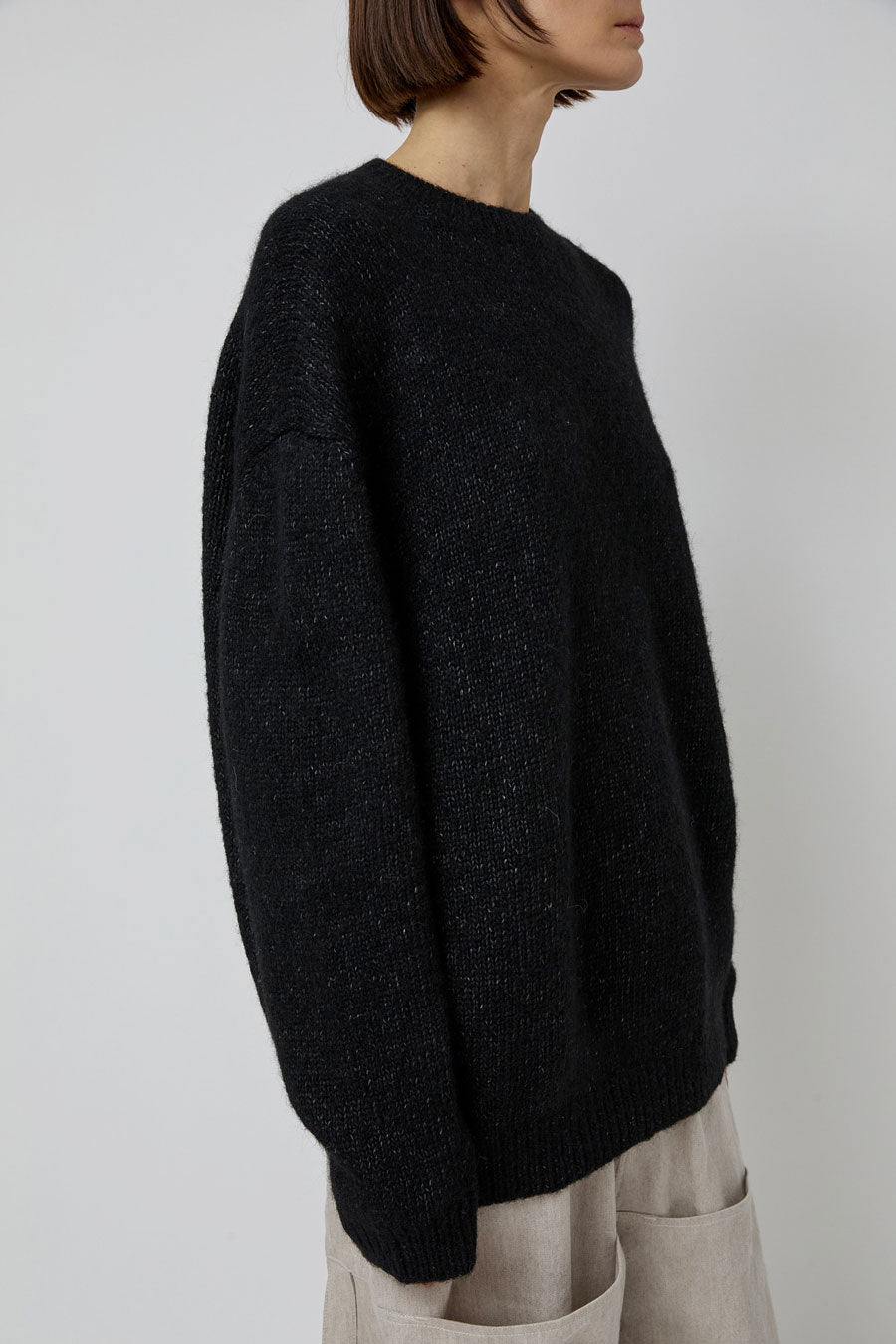 Lauren Manoogian Loft Crewneck in Black