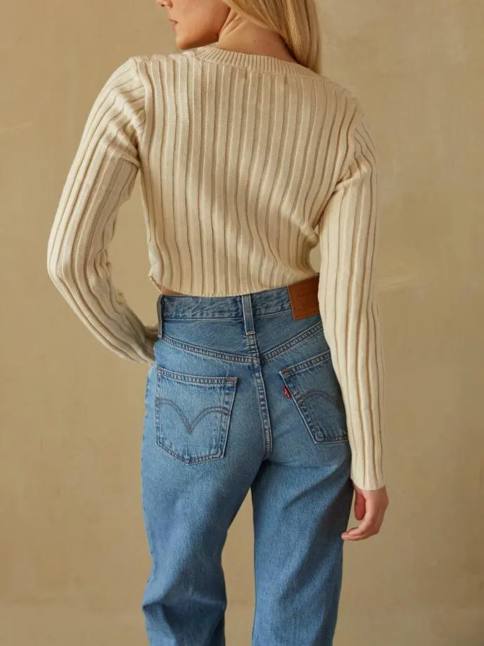 Ribbed Knit Sweater