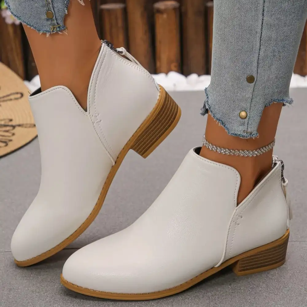 Versatile Pointed Toe Block Heel Boots
