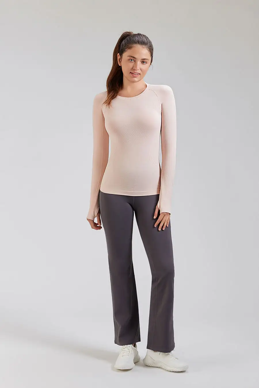 Seamless Long Sleeve Tops （Thumb Hole）