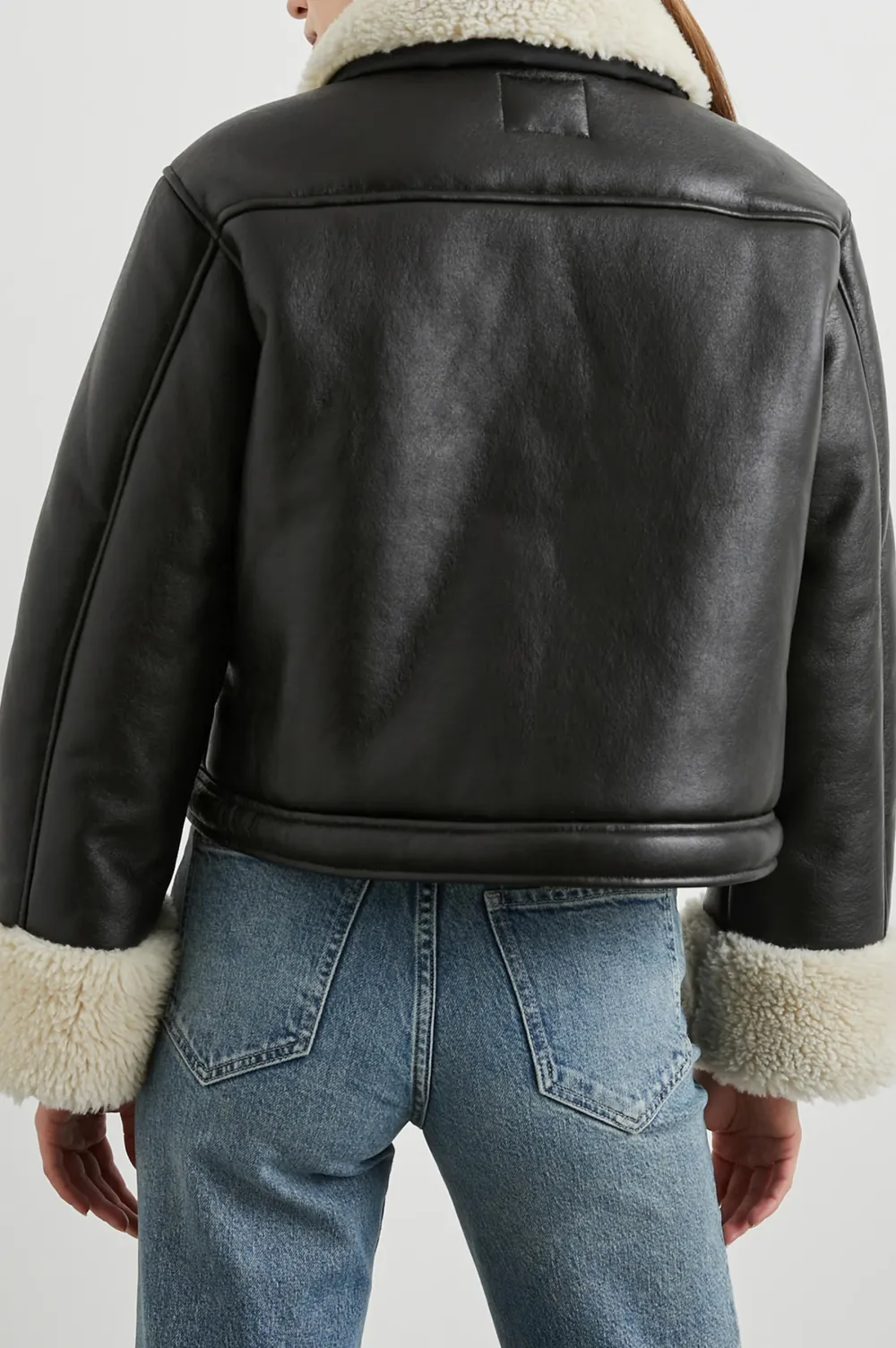 Women's Thickened Leather Hooded Jacket For Warmth