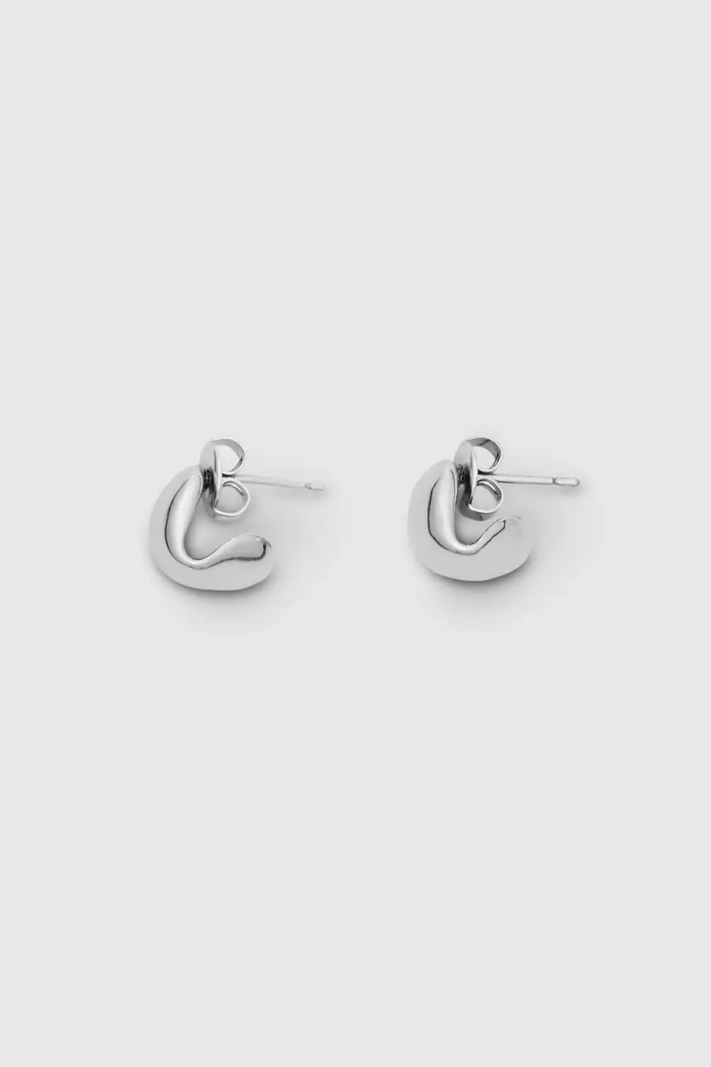 Mini Silver Twisted Huggies
