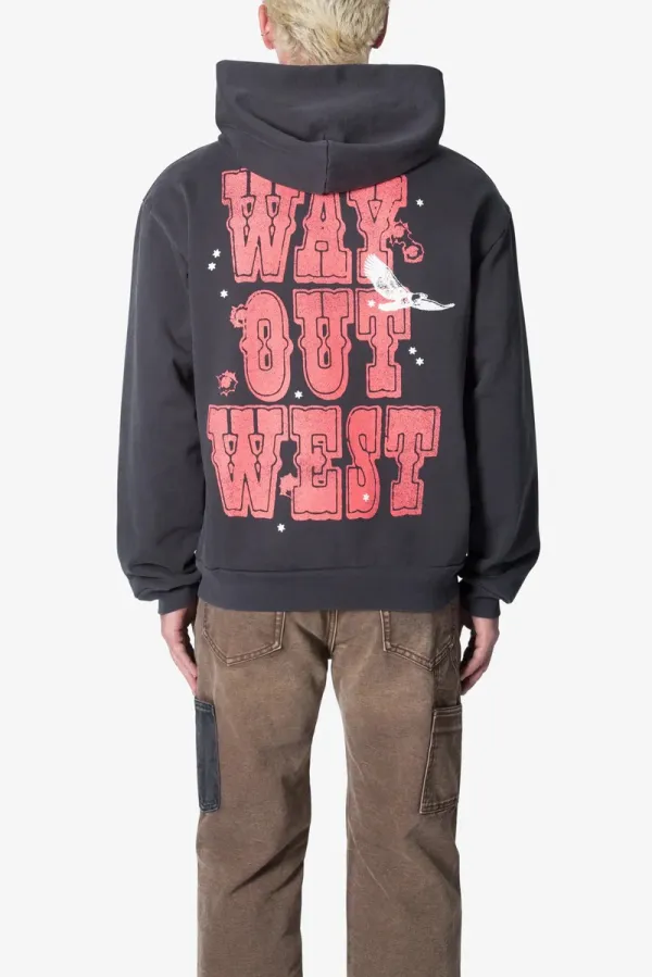 DARK GRAY SKULL GRAPHIC HOODIE