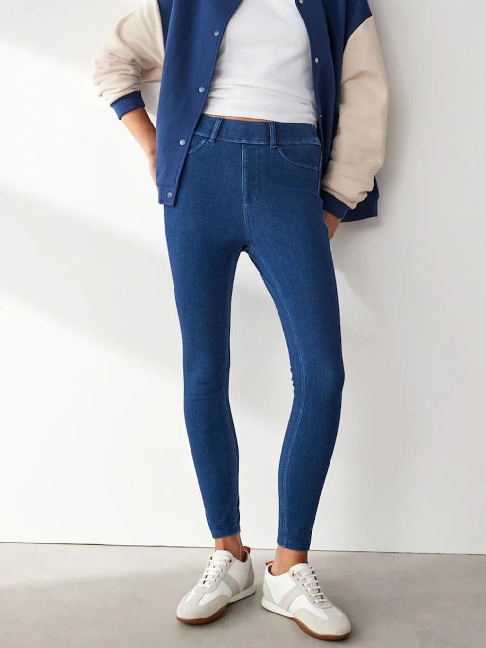 Denim Fitted Stylish Leggings