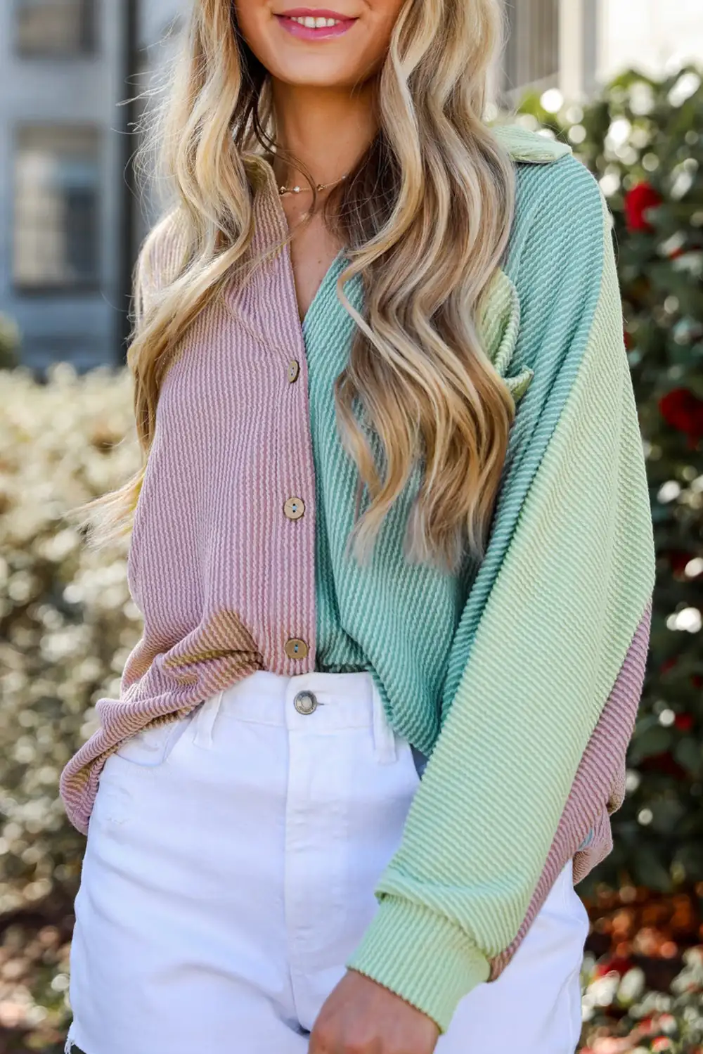 Relaxed Fit Button Front Shacket