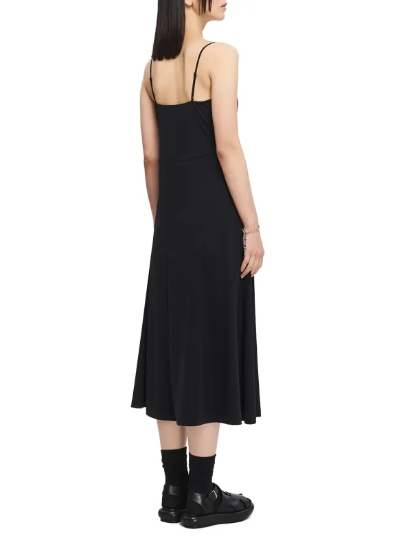 Sleeveless Solid Color Midi Dress