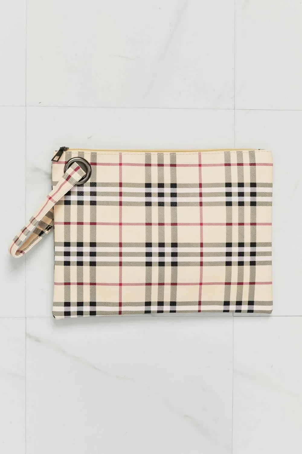 Everyday Plaid Wristlet