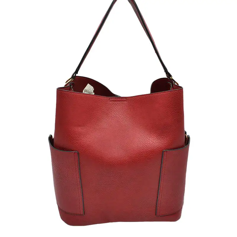 Pocket Bucket Satchel Bag