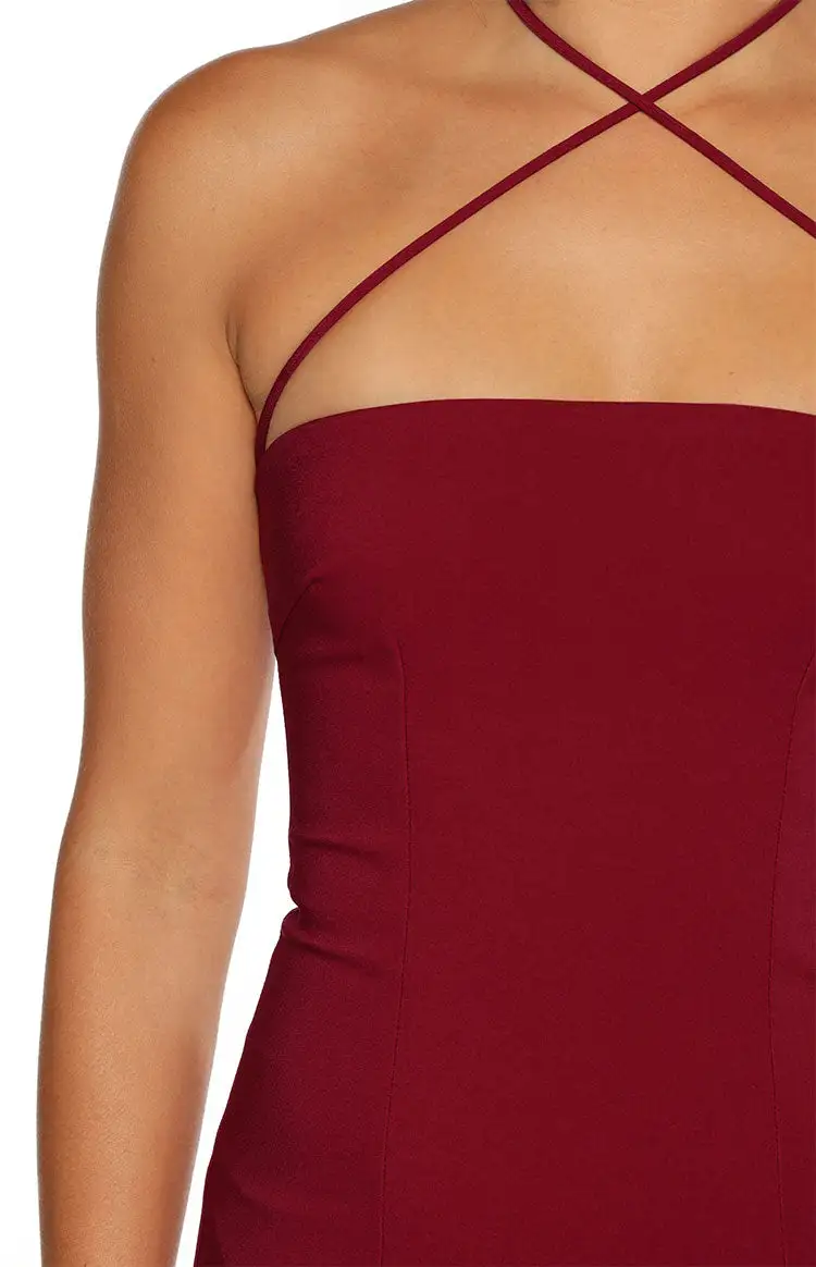 Bodycon Mar Crepe Maxi Dress