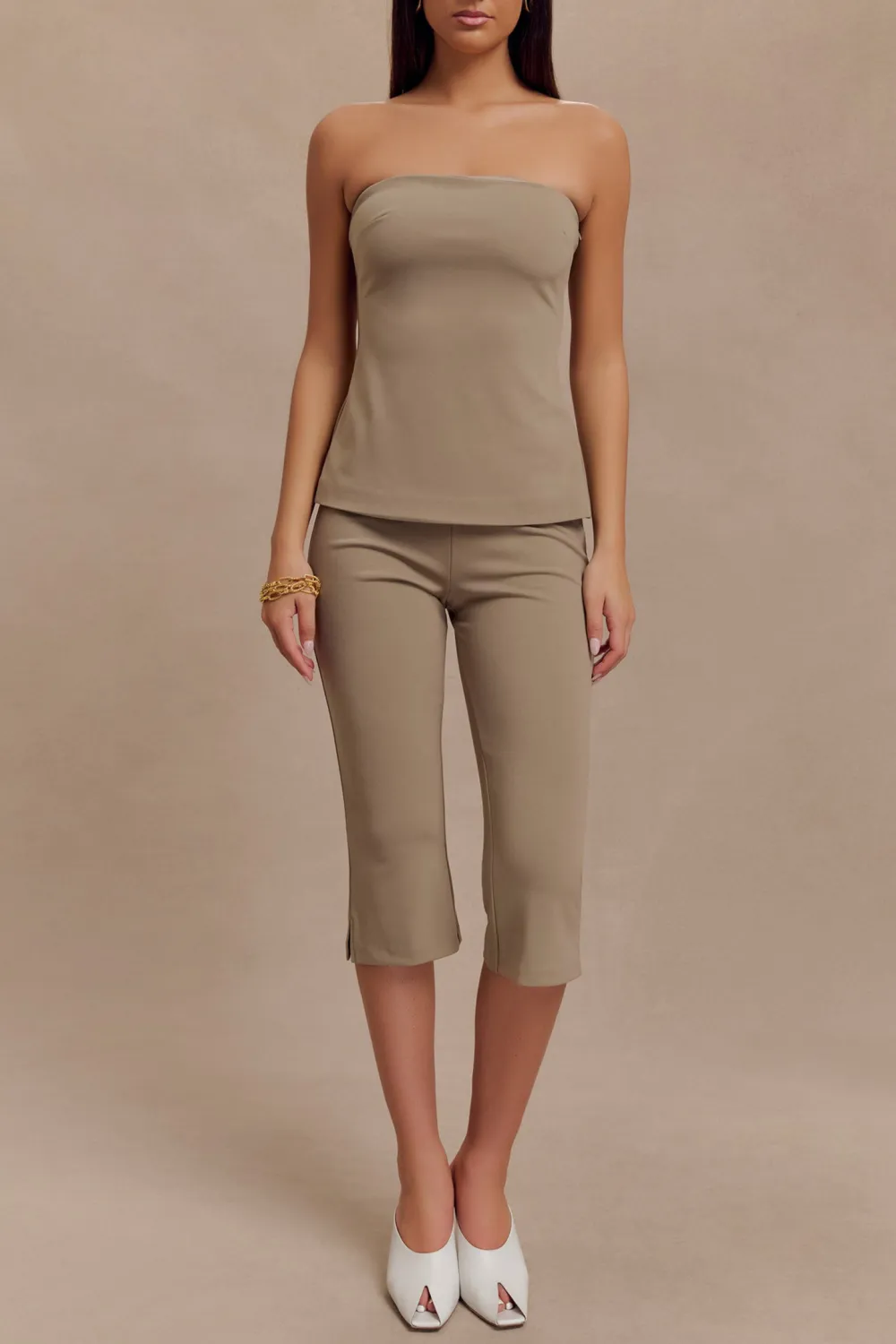 Strapless Cut Out Top