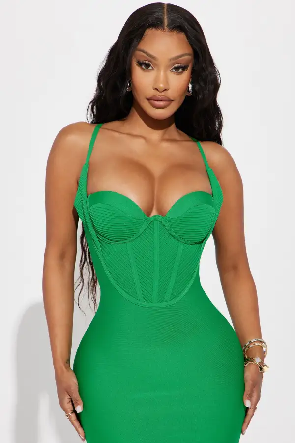 Its A Lifestyle Midi Dress - Green