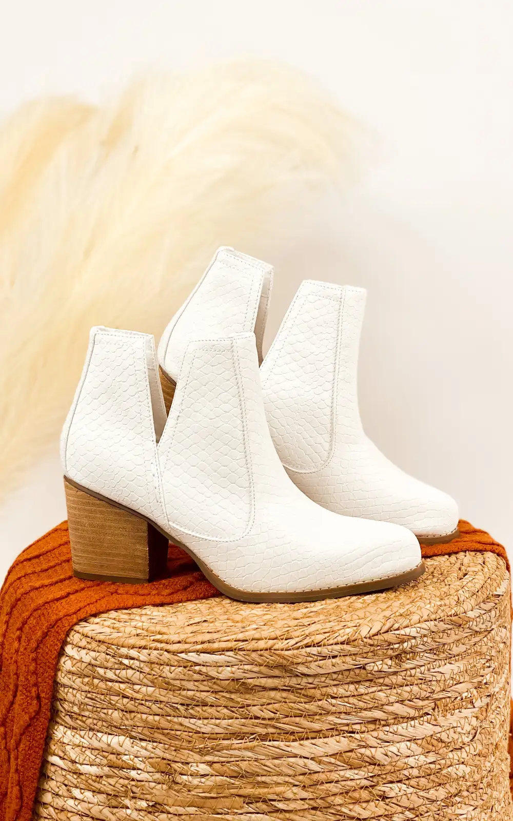 White Bootie Boots