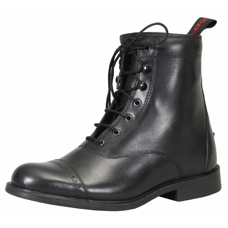 Refined Lace-Up Leather Paddock Boots