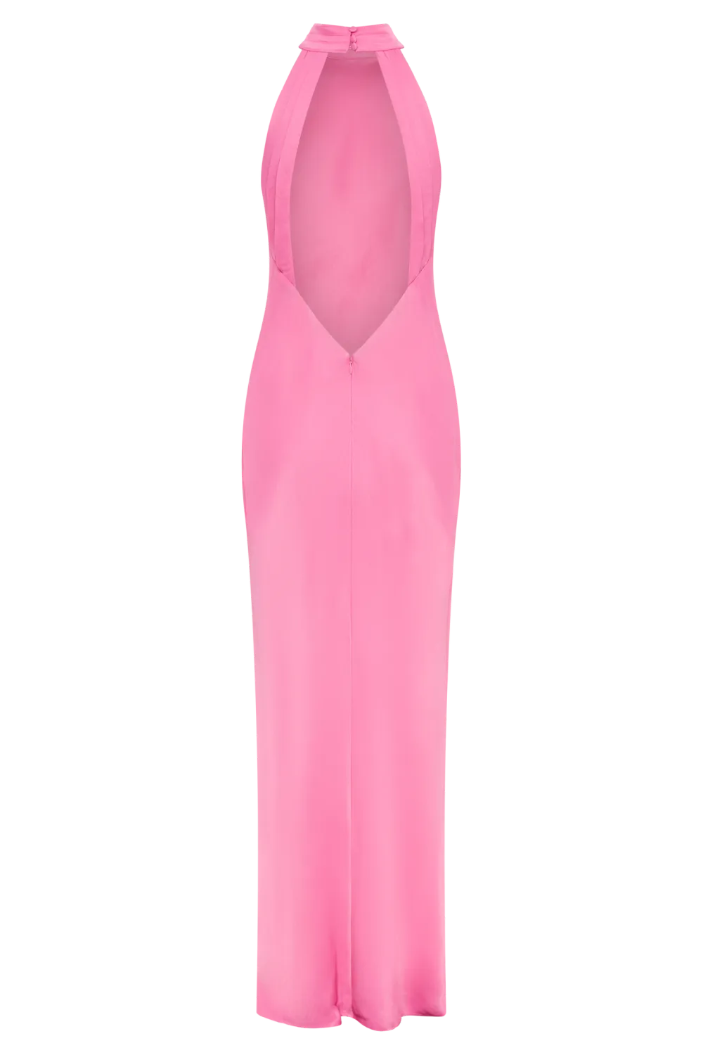 Satin Drape Back Maxi Dress with Split