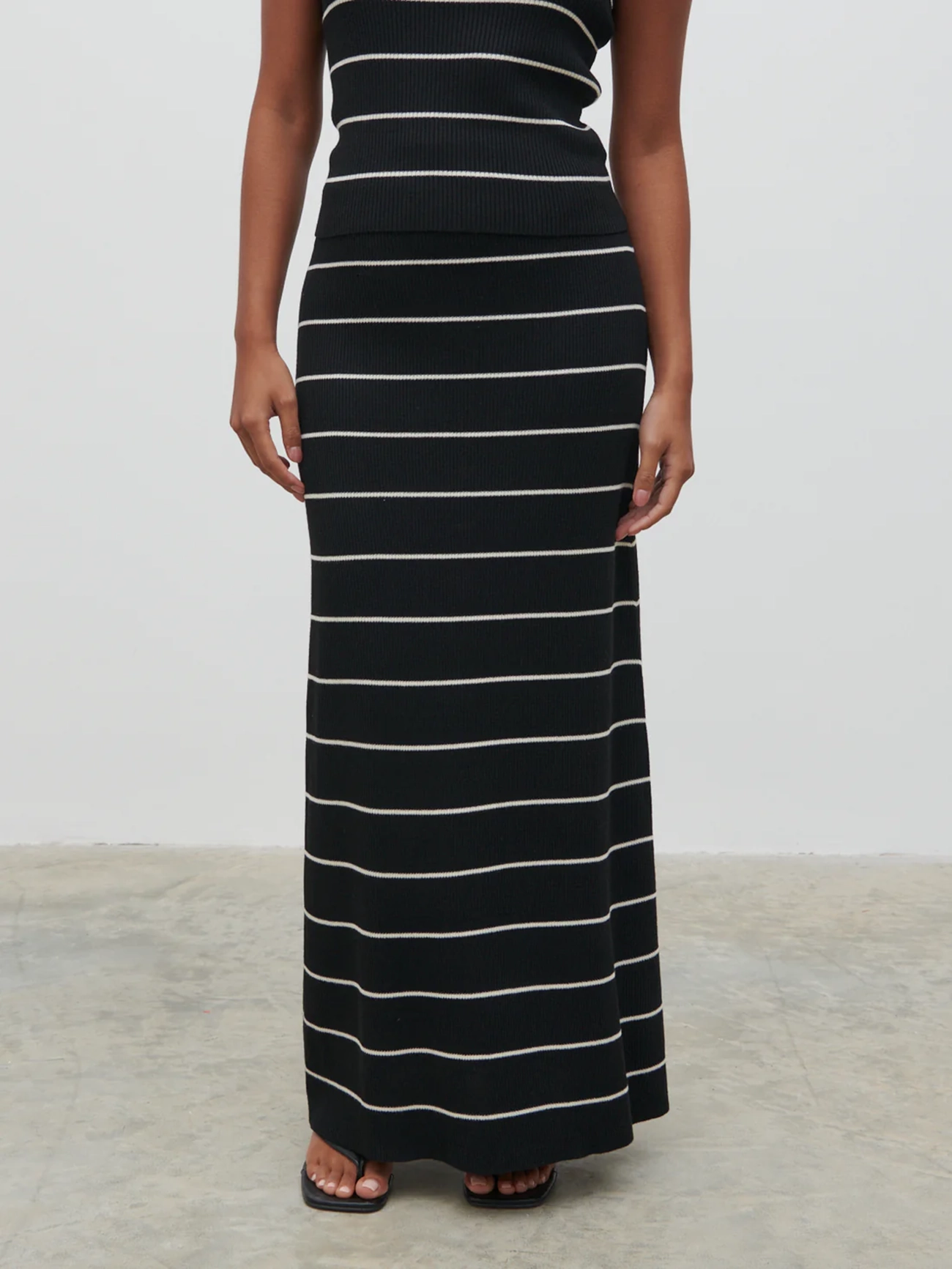 Stripe Knit Skirt