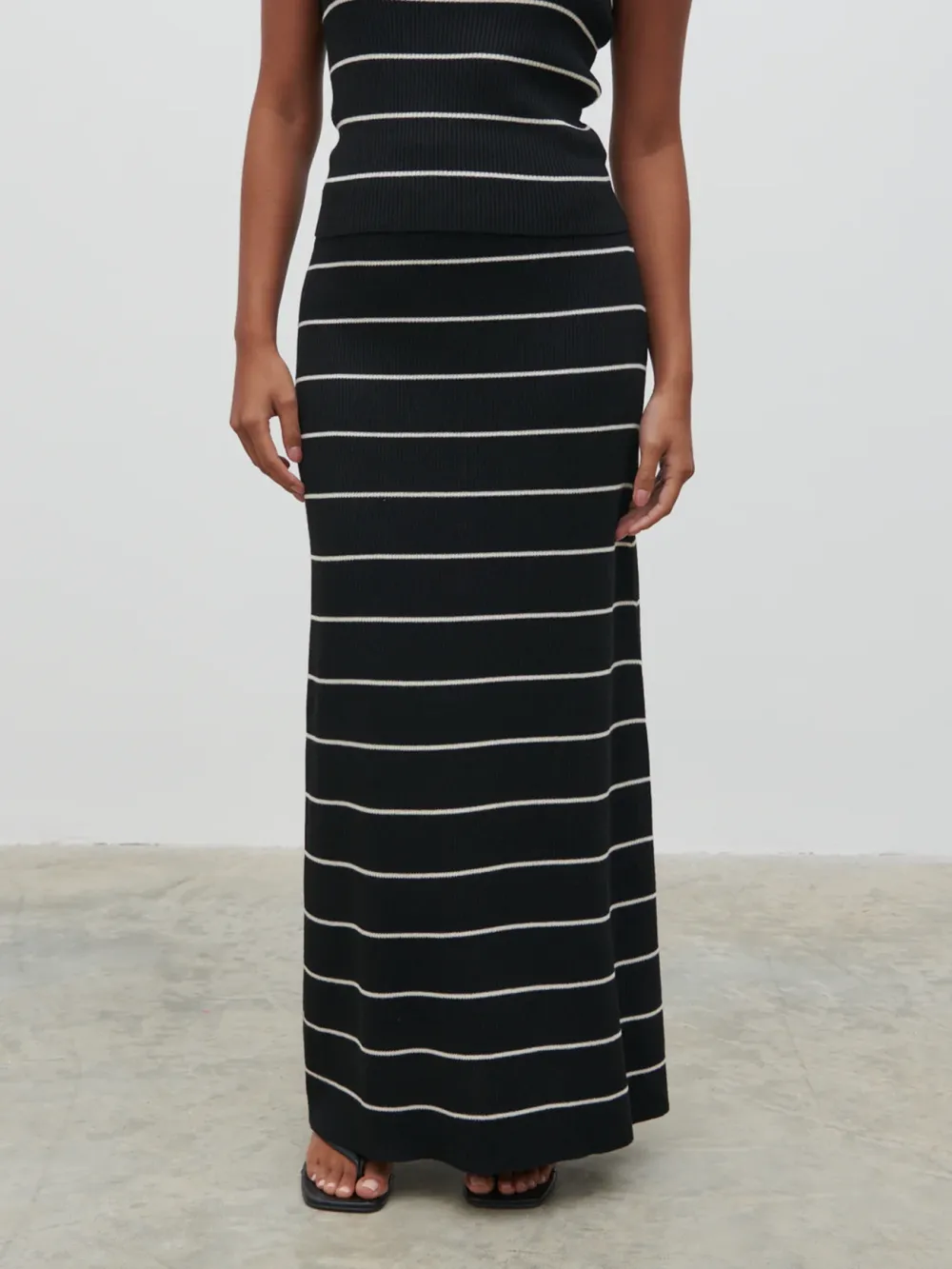 Stripe Knit Skirt