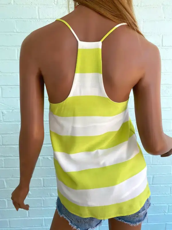 Striped Sleeveless Tank Top