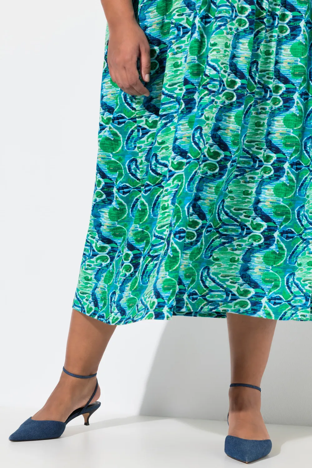 Elastic Waist Short Sleeved Dress