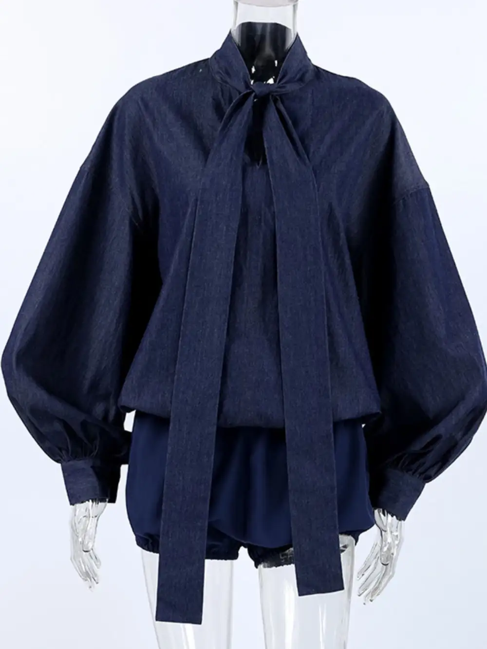 Everyday Denim Tie Jumpsuit