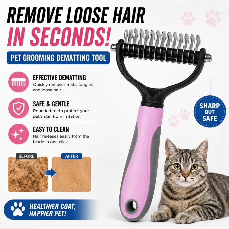 Knotting and knotting pet specific grooming tool