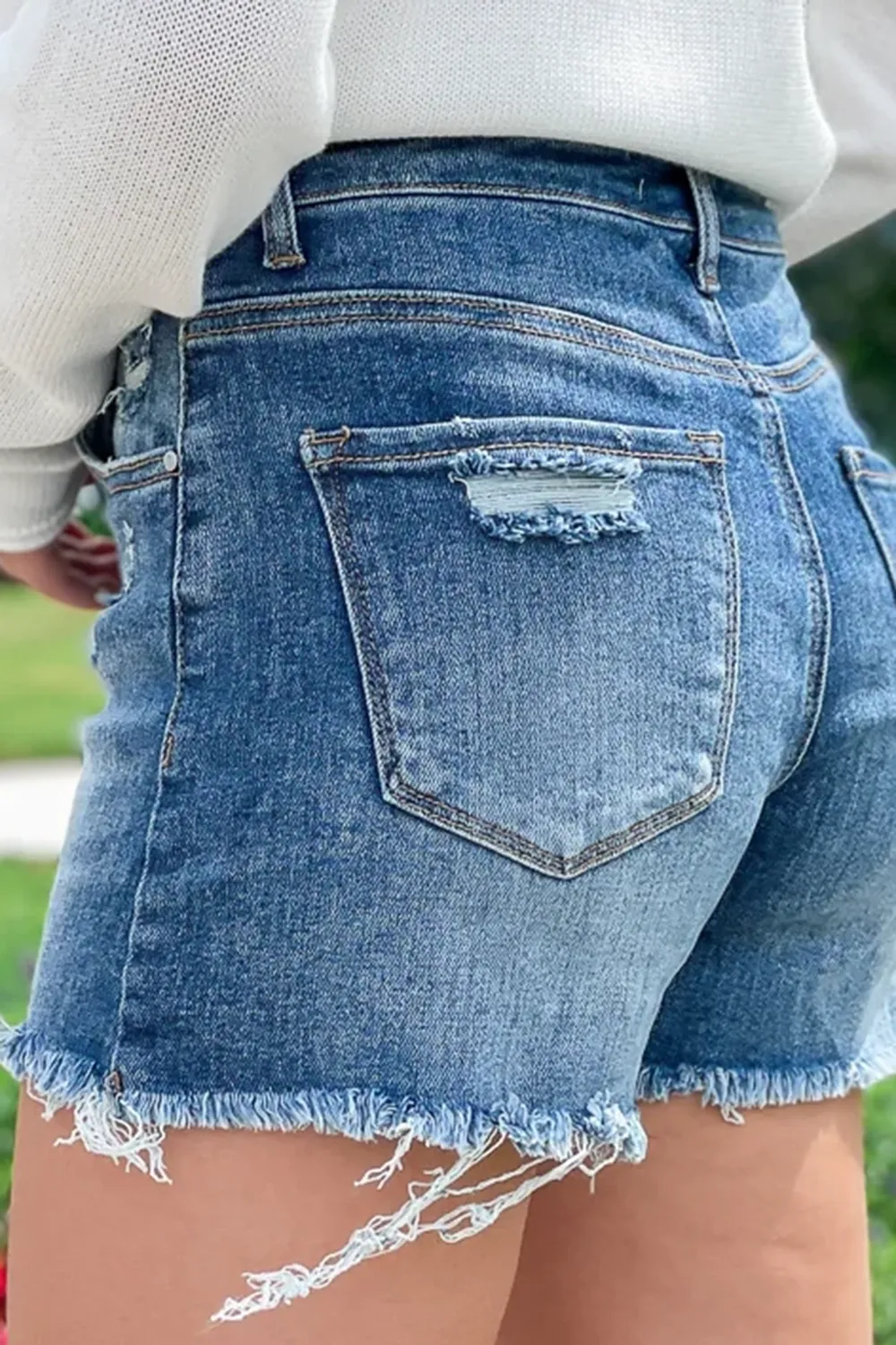 Horizontal Striped Jeans
