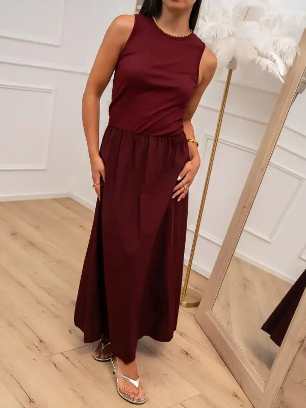 Drift Flowing Midi Cotton Skirt