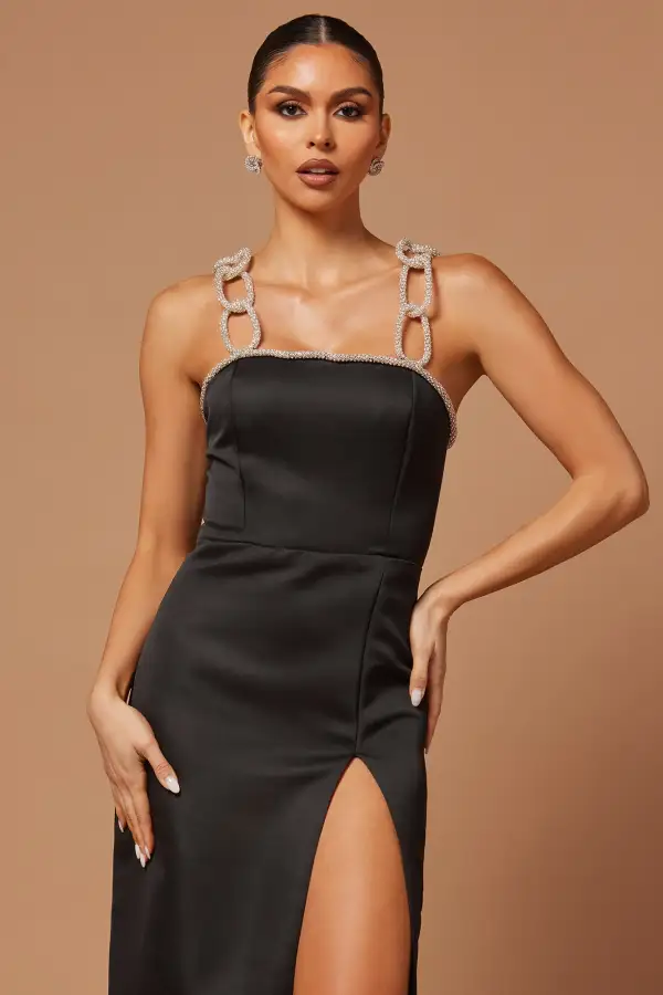 Sienna Midi Dress - Black