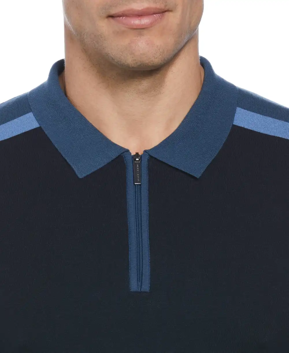 Tech Knit Color Block Polo