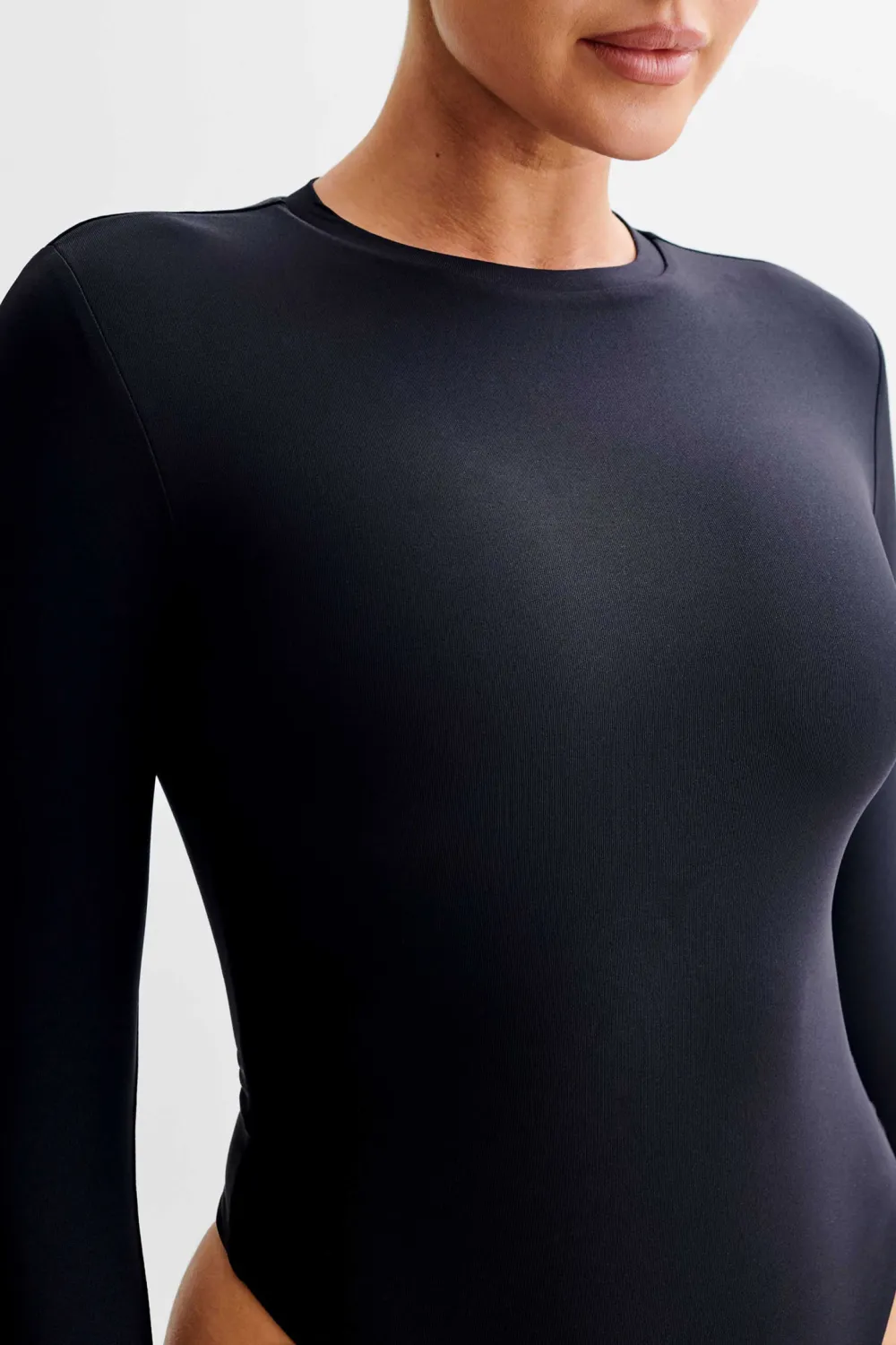 Skinny Long Sleeve Crew Neck Bodysuit