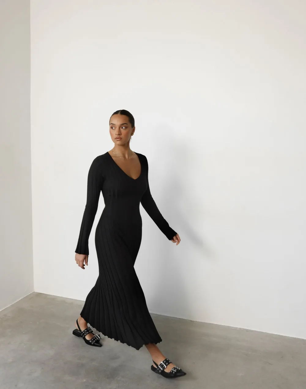 Yasmeen Maxi Dress (Black)