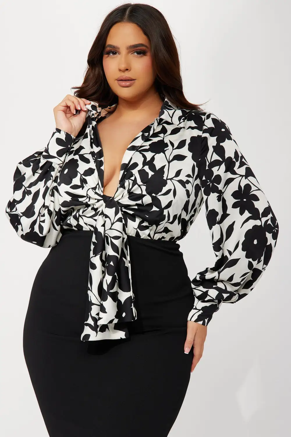 Lunch Date Dress - Black/White