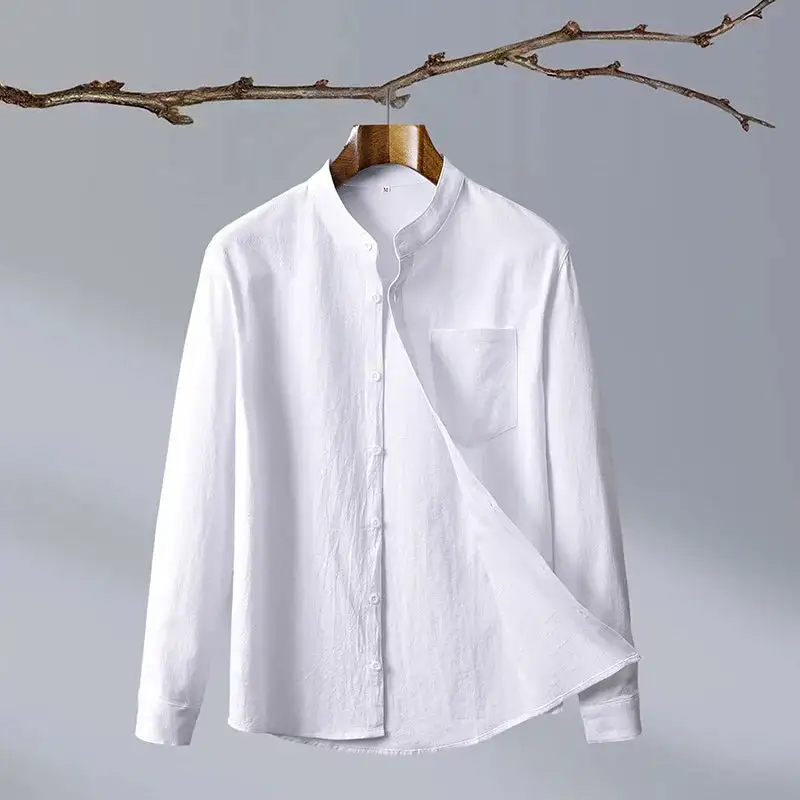 Linen Collar Button Shirt