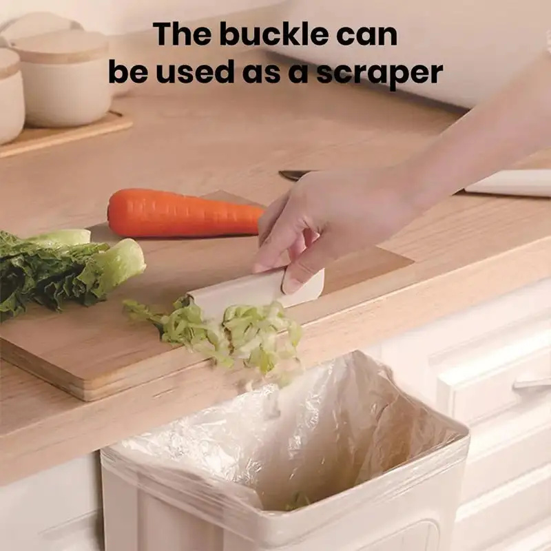 Wall-Mounted Collapsible Kitchen Trash Can – Household Waste Sorting Bin for Cabinet Doors or Walls