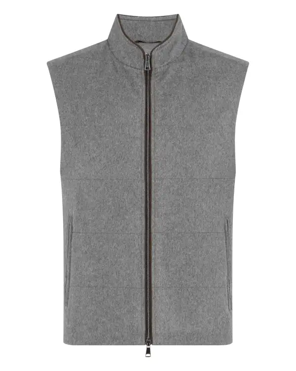 Men's Belgravia Cashmere Gilet Grey