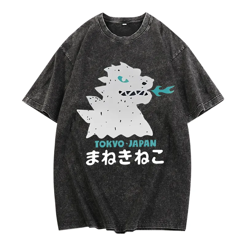 Women's Round Neck Printed Short Sleeved T-Shirt