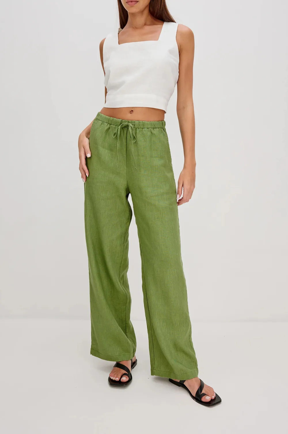 Linen Cool And Quick-Drying Straight-Leg Pants