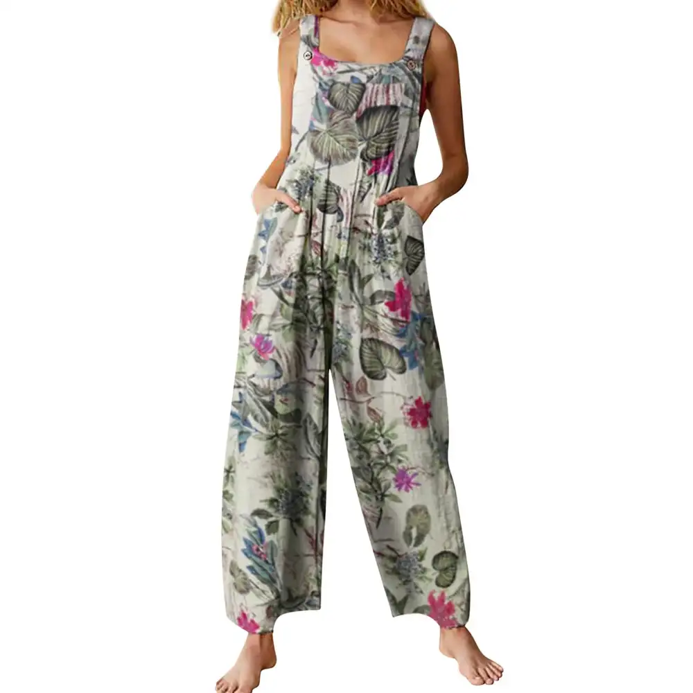 Ease Sleeveless Zipper-Front Jumpsuit