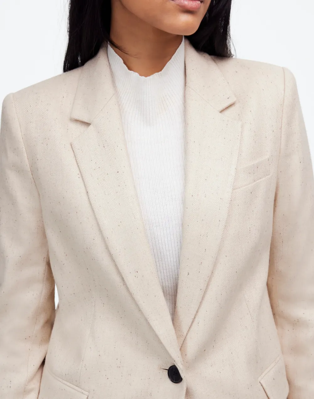 The Button Front Blazer