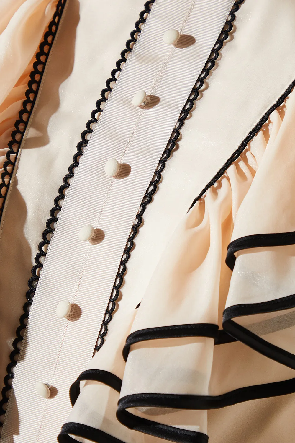 Women's High Collar Ruffled Long Sleeve Loose Casual Jumpsuit