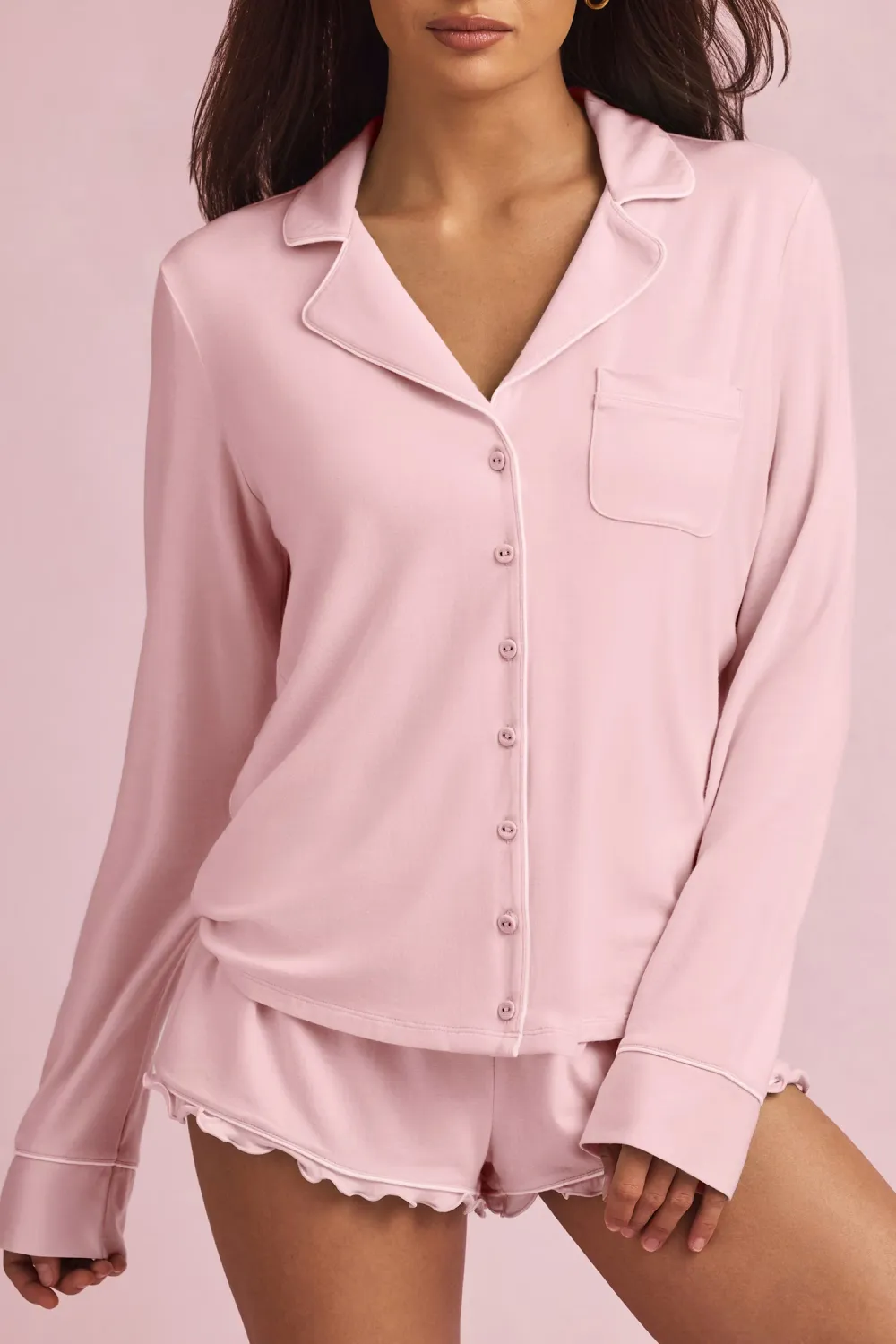 Casual Solid Color Soft Home Clothes