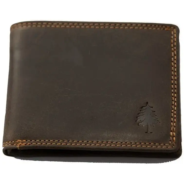 Compact Bifold Leather Wallet