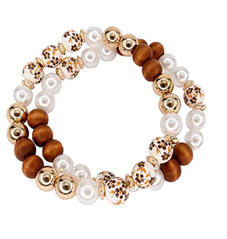 Ceramic Wood Bracelet