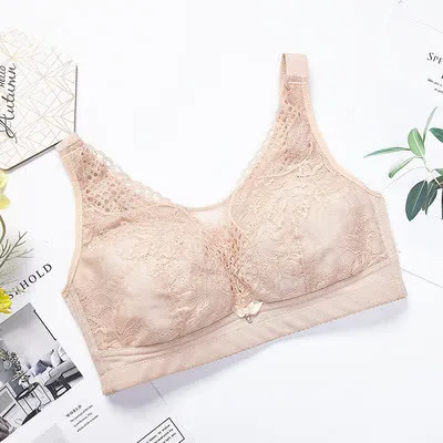 Floral Embroidery Wireless Bra Flower Wirefree Bra