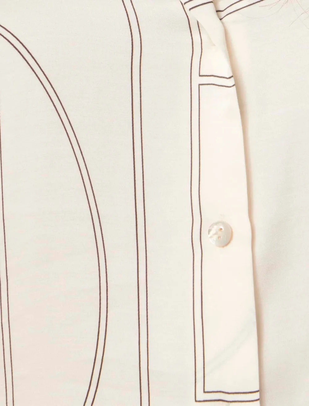 Notched Neck Satin Shirt